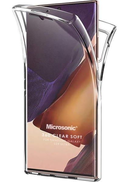 Galaxy S24 Ultra Kılıf 6 Tarafı Tam Full Koruma 360 Clear Soft Şeffaf [galaxy S24 Ultra ile Uyumlu Kılıf - Şeffaf]