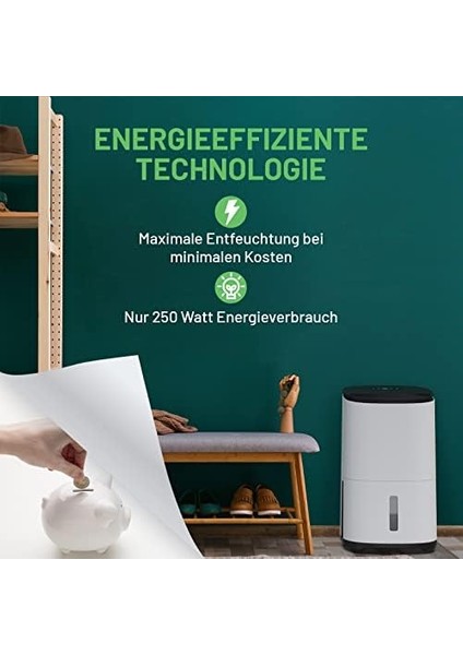 Ultra Quiet Nem Alıcı - Arete® One 25 L Oda Nem Alıcı ve Hava Temizleyici, Ev, Kiler, Yatak Odası, Garaj Için fiyatları