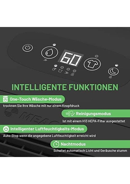 Ultra Quiet Nem Alıcı - Arete® One 25 L Oda Nem Alıcı ve Hava Temizleyici, Ev, Kiler, Yatak Odası, Garaj Için modelleri