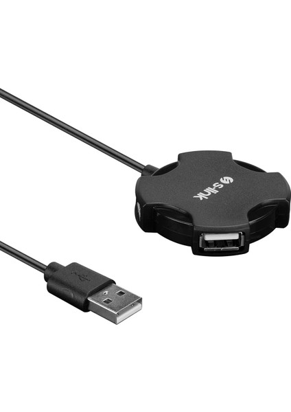 Swapp SW-U212 Siyah USB 2.0 4 Port Hub Kablolu Çevirici Adaptör