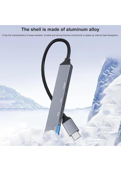 PD100W 5gbps 5in1 Extender Çevirici, Type-C ve USB Hub, Type-C ve USB Çıkışlı USB C Hub Adaptörü ile Uyumlu ZR869 fiyatları