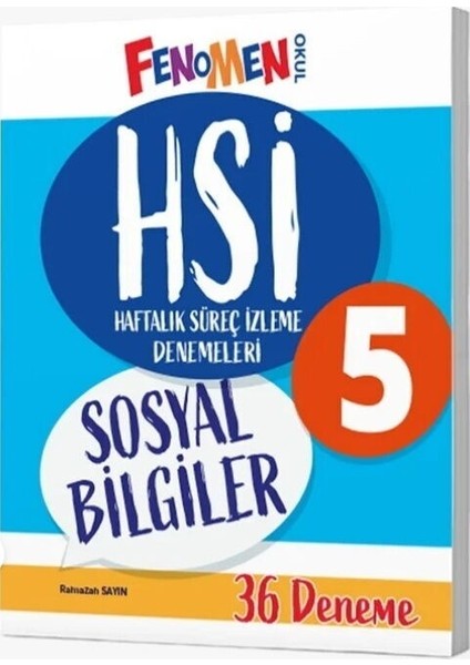 5. Sınıf Sosyal Bilgiler Hsi Haftalık Süreç Izleme Denemeleri Fenomen Okul Yayınları