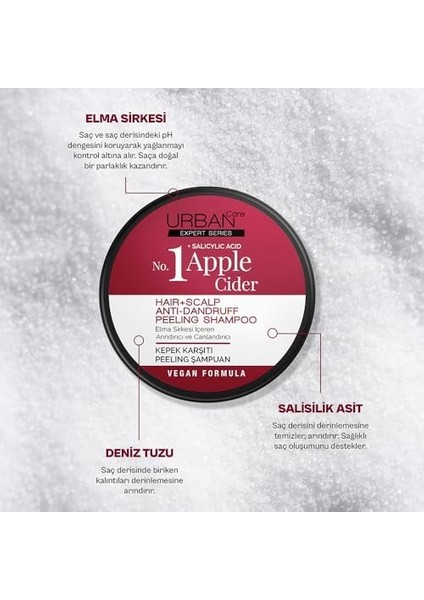 Urban Care Expert No.1 Apple Cider & Salycylic Acid Kepek Karşıtı Peeling Şampuan, 200 ml fiyatları