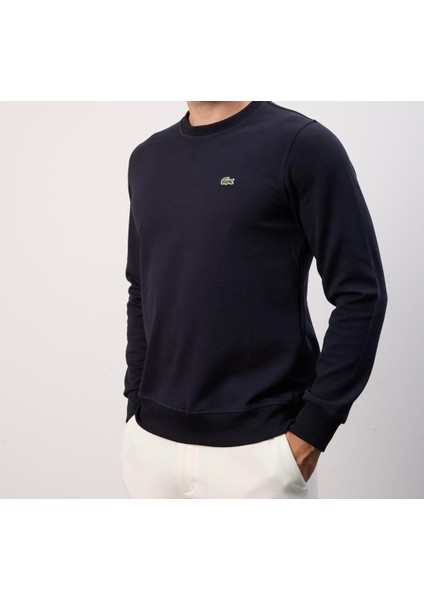 Basıc Lacivert Regular Fit Bisiklet Yaka Uzunkol modelleri