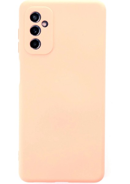 Samsung Galaxy M52 5g Kılıf Nano Içi Kadife Silikon - Pudra