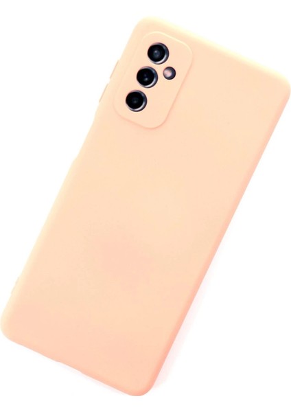 Samsung Galaxy M52 5g Kılıf Nano Içi Kadife Silikon - Pudra modelleri
