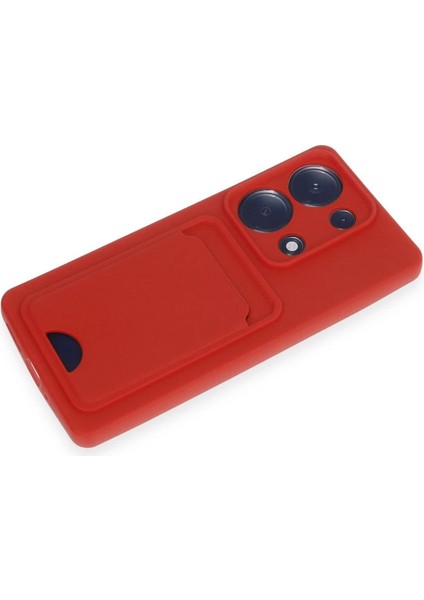 Xiaomi Redmi Note 13 Pro 4g Kılıf Kelvin Kartvizitli Silikon - Kırmızı fırsatları