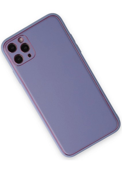 Iphone 11 Pro Max Kılıf Coco Deri Silikon Kapak - Açık Lila fiyatları