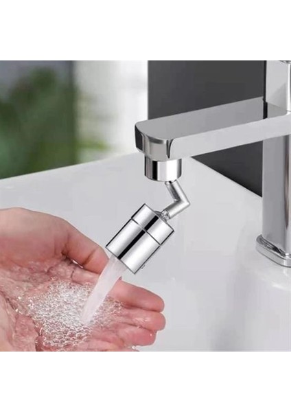 Buffer® 720 Derece Dönebilen 4 Filtreli Tüm Musluk Tipleri Ile Uyumlu Montaj Aparatlı Musluk Başlık