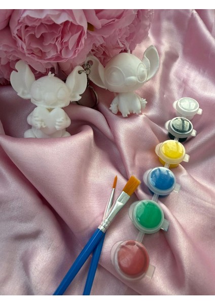 Stitch ve Angela Anahtarlık Boyama Seti