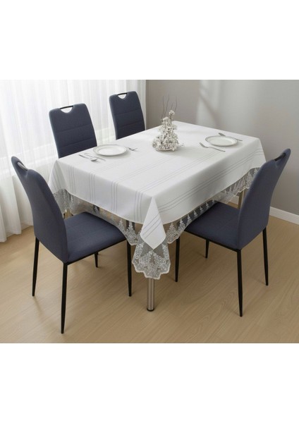 Güpürlü Dertsiz Masa Örtüsü Leke Tutmaz