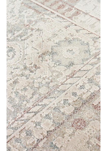 Andora 03 Beıge Yumuşak Dokulu Vintage Esintilere Sahip Over-Dyed Sık Dokuma Bambu Salon Halısı indirimleri