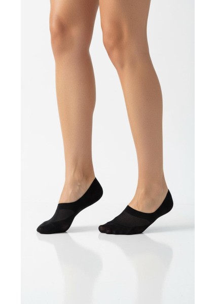 Kadın Görünmez Çorap Siyah & Beyaz – Kaydırmaz Silikonlu, Nefes Alan Babet fiyatları