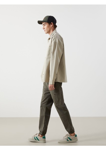 Yeni Sezon Standart Kalıp Gabardin Erkek Jogger Pantolon