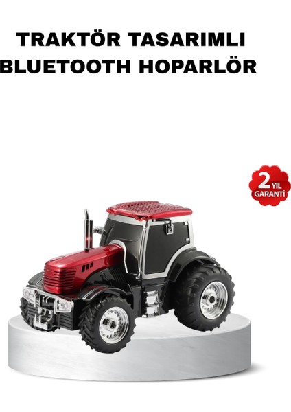 Traktör Tasarımlı Bluetooth Hoparlör 12W Tws Destekli Nostaljik Model
