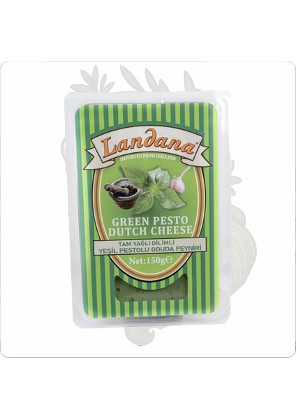 Ithal Landana Yeşil Pesto Soslu Gouda Peyniri 150 gr