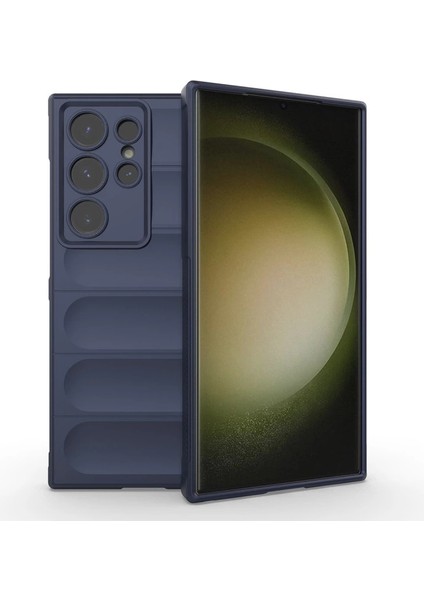 Samsung Galaxy S24 Ultra Kılıf Optimum Silikon - Lacivert