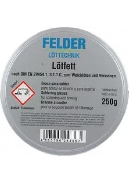 Eco Lounge Felder Lötfett Lehim Pastası 250 gr