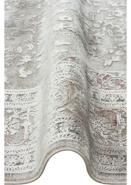 Andora 02 Grey Yumuşak Dokulu Vintage Esintilere Sahip Over-Dyed Sık Dokuma Bambu Salon Halısı modelleri