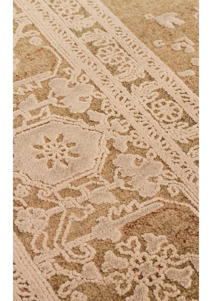 Andora 02 Bronze Yumuşak Dokulu Vintage Esintilere Sahip Over-Dyed Sık Dokuma Bambu Salon Halısı fırsatları