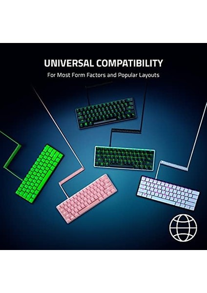 Pbt Tuş Kapağı Yükseltme Seti Sarmal Kablolu - Arka Işık Uyumlu (Parlamaya Dayanıklı Malzeme, Ultra Ince Yazı Tipi ile Çift Katlı Kalıplama, Sarmal Kablo) Abd Düzeni | Siyah fiyatları