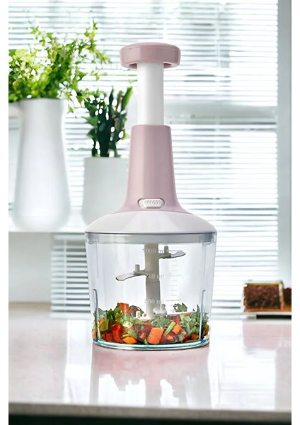 El Rondosu , Bas Kes Pratik El Robotu 2500ML Yeni Nesil Doğrayıcı, 5 Bıçaklı Manuel Doğrayıcı fiyatları