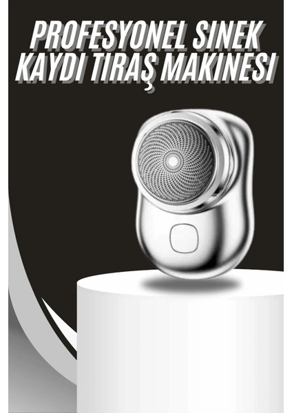 Kablosuz Tıraş Makinesi Günlük Hızlı Taşınabilir Şarjlı Yuvarlak Paslanmaz Çelik