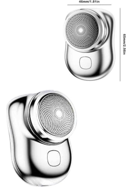 Kablosuz Tıraş Makinesi Günlük Hızlı Taşınabilir Şarjlı Yuvarlak Paslanmaz Çelik indirimleri