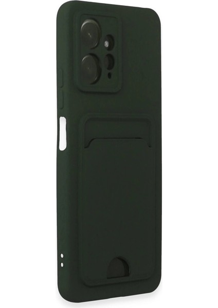 Xiaomi Redmi Note 12 4g Kılıf Kelvin Kartvizitli Silikon - Koyu Yeşil fiyatları
