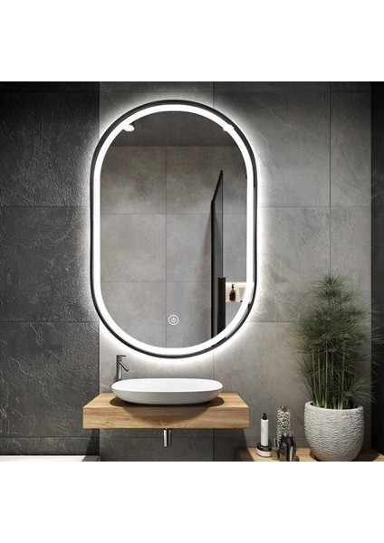 Dokunmatik Kumlamalı Ledli Ayna