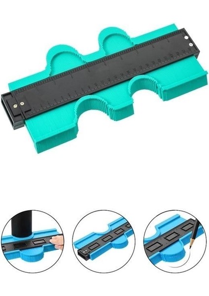 Buffer® Kontur Ölçüm Cihazı Ahşap Fayans Şekillendirme Kalıbı 24 cm