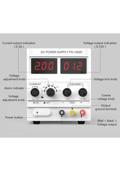 Beb PS-1502D Güç Kaynağı | 2A | Dc 0-15V Ayarlanabilir Psu fiyatları