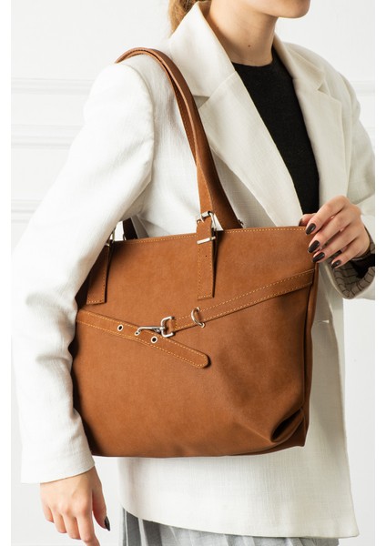 Bianco Kadın Kemer Detaylı Omuz Çantası