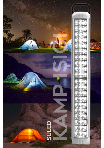 SL-1024 69 Power Li Işıldak Çekmeli Ipli Fener Şarjlı Işıldak 2 Kademeli Aydınlatma Kamp El Feneri fırsatları