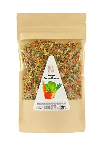 Egeye Dönüş Karışık Sebze Kurusu - 100 Gr. (Kurutulmuş Granül Ispanak, Pırasa, Havuç, Domates Içerir. -Yemeklik, Çorbalık, Baharat Değirmenine Uygun 4 Sebze Mix) fiyatları