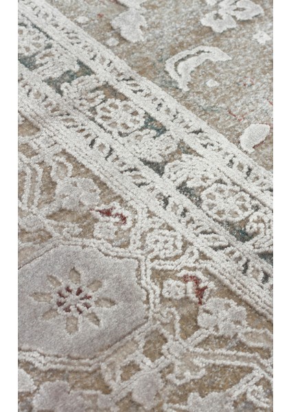 Andora 02 Grey Yumuşak Dokulu Vintage Esintilere Sahip Over-Dyed Sık Dokuma Bambu Salon Halısı fırsatları