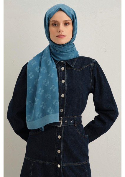 Tensel Ipek Minimal Monogram Desen Şal 1 - 32118 fiyatları