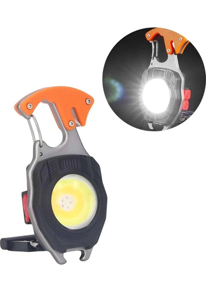 Çok Işlevli Acil Durum Işığı USB Şarjlı Cep Feneri 7 Farklı Mod fırsatları