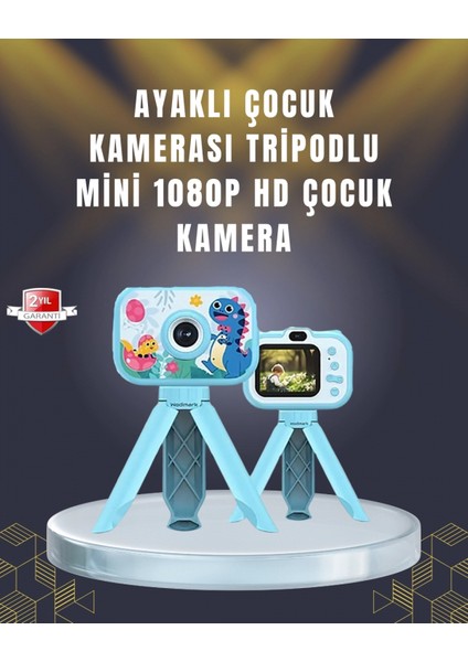 2 Inç Ekranlı Çocuk Kamerası – Çizgi Film Efektli ve Müzik Çalar Özellikli