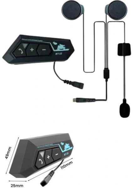 Bluetooth Kask Kulaklığı Intercom 5.0 Bluetooth Android ve Ios Uyumlu indirimleri