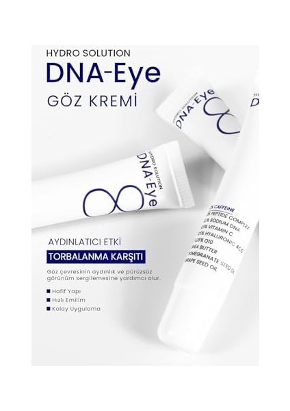 Procsın Hydro Solutıon Dna Eye Kırışıklık ve Mor Halkalara Karşı Göz Çevresi Yenileyici Krem 20 ml fiyatları