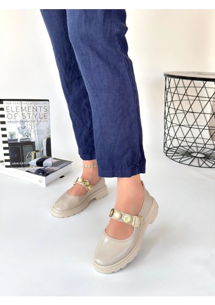 Sptrns Okira Bej Rugan Oxford Ayakkabı (Numara: 39)