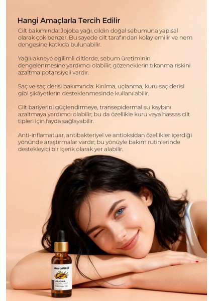 Jojoba Yağı 30 ml %100 Saf ve Doğal fiyatları