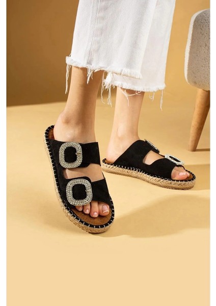 Sptrns Hertas Siyah Nubuk Tokalı Terlik (Numara: 36) modelleri