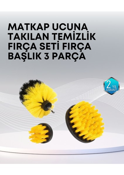 3’lü Matkap Ucu Temizlik Fırçası Seti Çok Amaçlı - CHT9678-9858