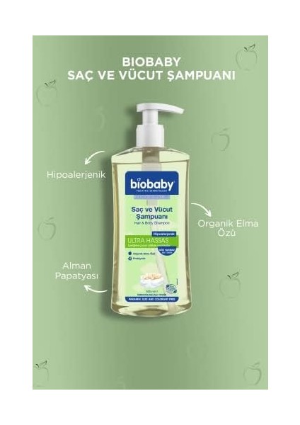 Biobaby Saç ve Vücut Şampuanı (500ML)
