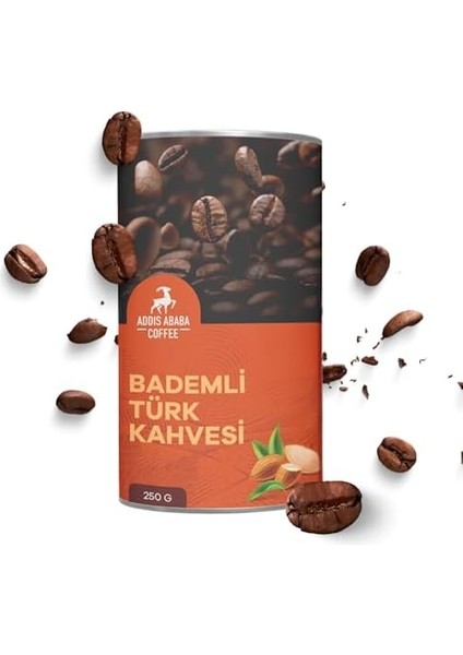 Addis Ababa Coffee - Bademli Türk Kahvesi, Aromalı Türk Kahvesi 250 gr