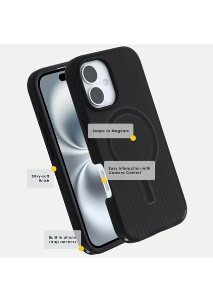 Symmetry Serisi Core For Kılıf 16 Pro Uyumlu Darbeye ve Düşmeye Karşı Ultra Kılıf Siyah modelleri