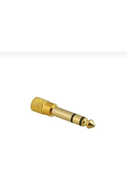 Kablo Jak Dönüştürücü - Çevirici Erkek 6.5mm - Dişi 3.5mm Siyah Fiş Jack Çevirici fiyatları