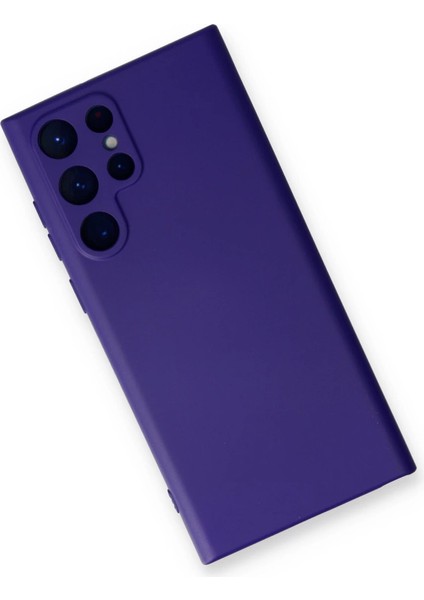 Samsung Galaxy S22 Ultra Kılıf Nano Içi Kadife Silikon - Mor modelleri